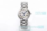 Swiss Quartz Replica Longines Primaluna Watch White Dial Ladies Size 30mm